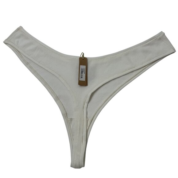 SKIMS Soft Lounge Dipped Thong Team USA Lot of 3 White Heather Gray 4X - Picture 4 of 10